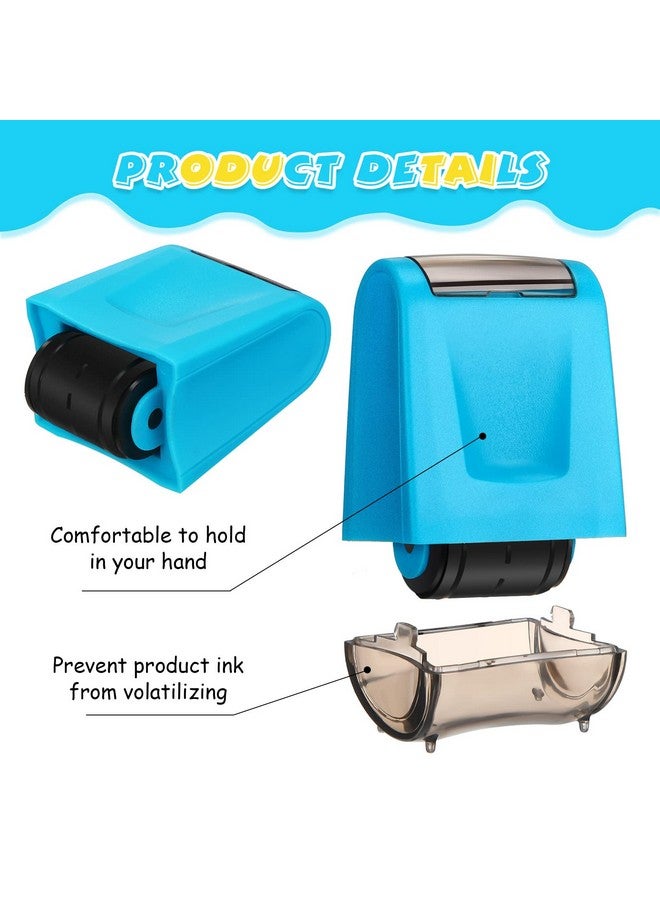 Sherr 2 Dashed Handwriting Lines Practice Roller Stamp Self Inking Line Rolling Stamps Teacher Stamps Sentence Strips Handwriting Practice For Kids Teachers (Yellow Blue2.72 X 2.44 X 1.54 Inch) - Image 4