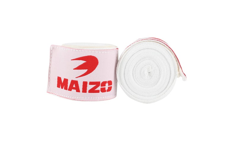 Maizo Stretchable Support Hand wrap, Workout/Boxing & Punching Great for MMA, Muay Thai, Martial Arts, Wrist Support for Adults (108, White) - Image 2