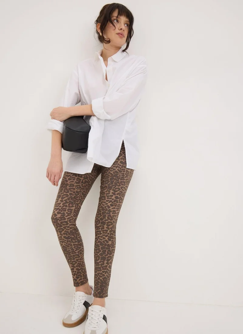 Matalan Brown Animal Print Jeggings