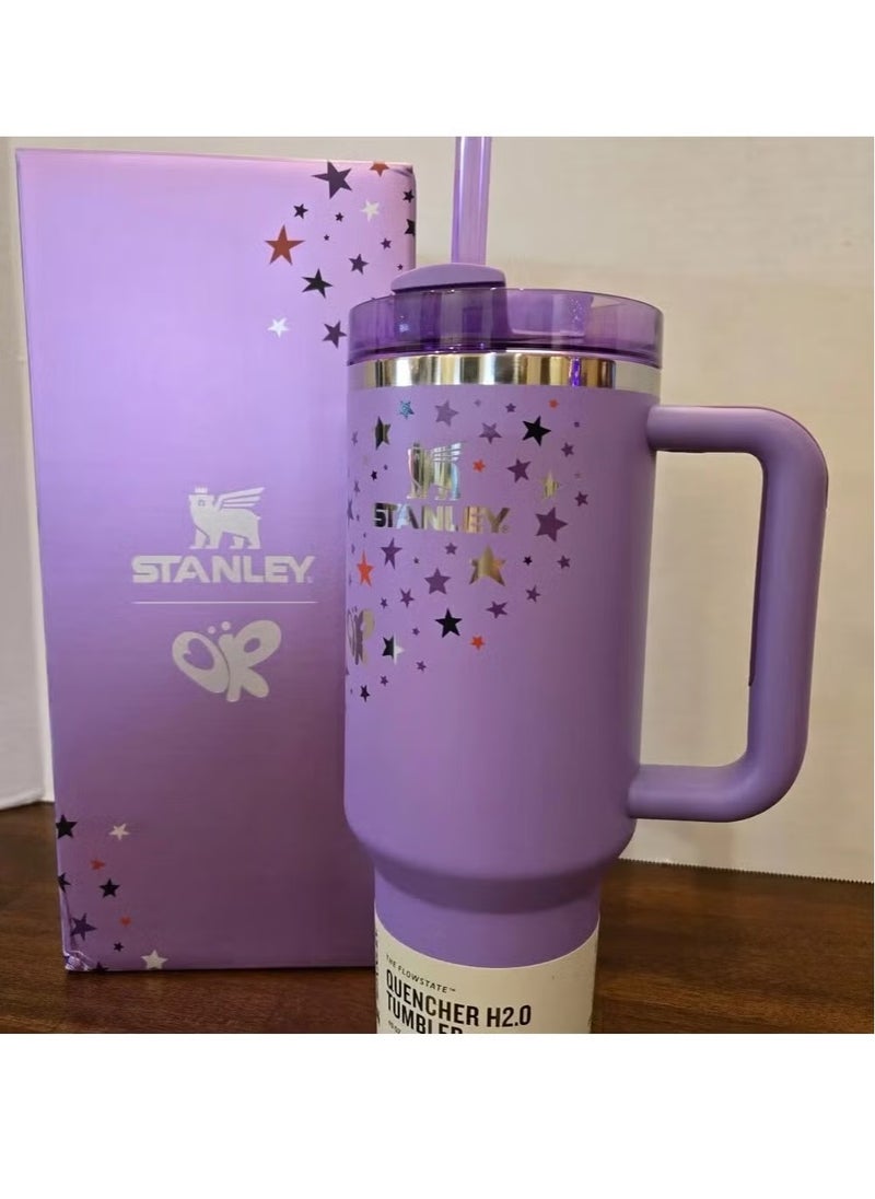 Stanley - Olivia Rodrigo Limited Edition 40oz Stanley Quencher H2.0 Flowstate Tumbler – Vacuum Insulated Stainless Steel Travel Cup with Leak-Resistant Lid, Ergonomic Handle & Straw – Keeps Drinks Hot or Cold for Hours – Stylish Gift for Fans & Beverage Lovers - Image 1
