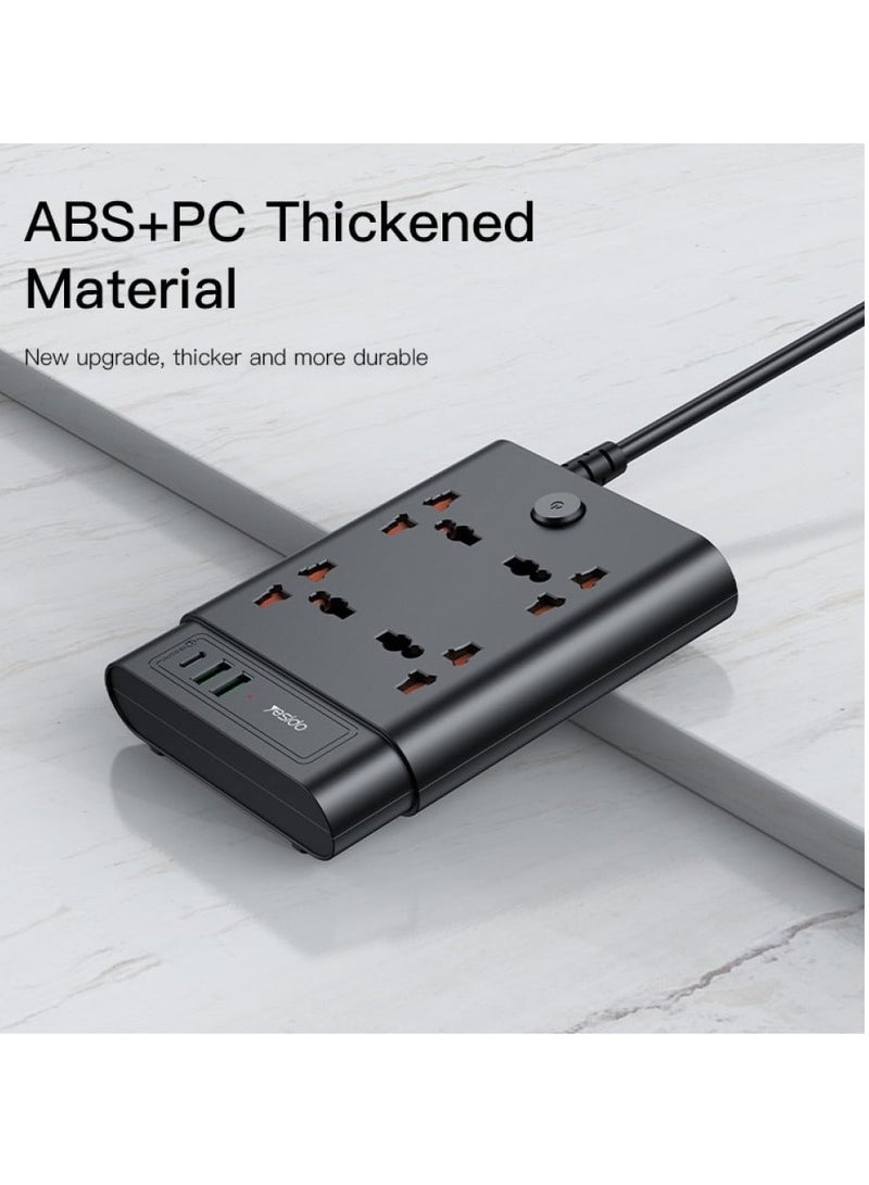 يسيدو مقبس طاقة الطاقه المقدره 2650 واط،  10 مخارج ، 6 يو اس بي يسيدو MC08 - Image 3