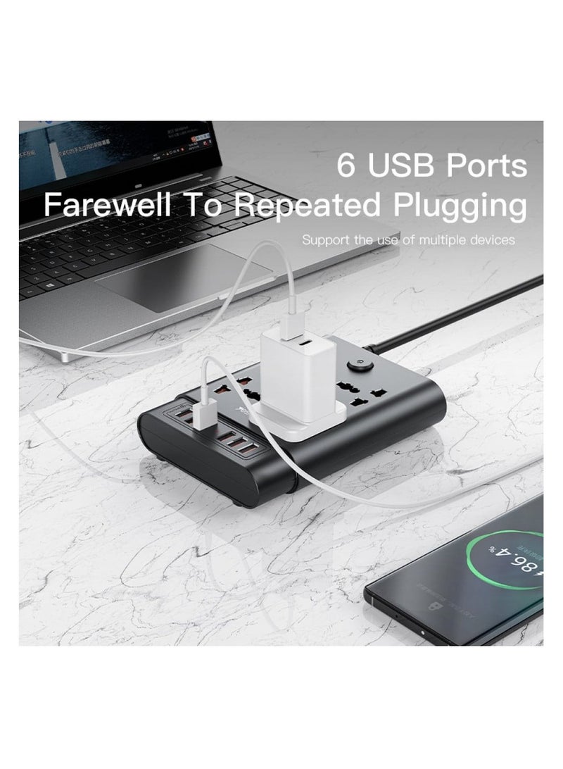 يسيدو مقبس طاقة الطاقه المقدره 2650 واط،  10 مخارج ، 6 يو اس بي يسيدو MC08 - Image 4