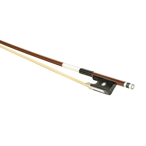 M MI & VI MI&VI CB-510 Brazilwood Cello Bow (Size 3/4) with Ebony Frog | Octagonal Silver Mount | Well Balanced | Light Weight | Mongolian Horse Hair - MIVI Music - Image 4