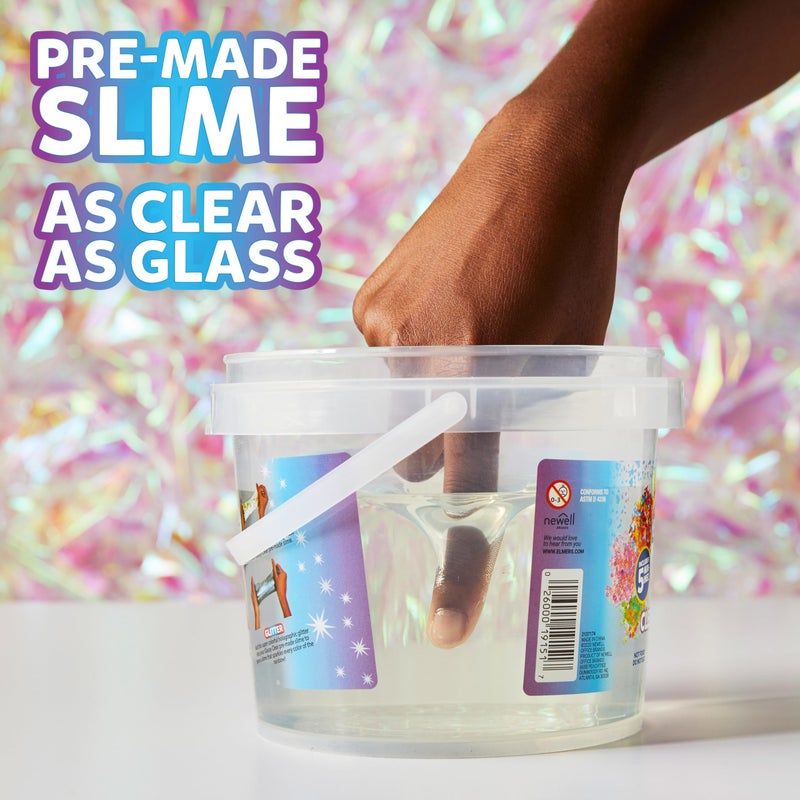 Elmer's Gue Premade Includes 5 Sets of Slime Add-ins, 3 Lb. Bucket, Glassy Clear - Image 5