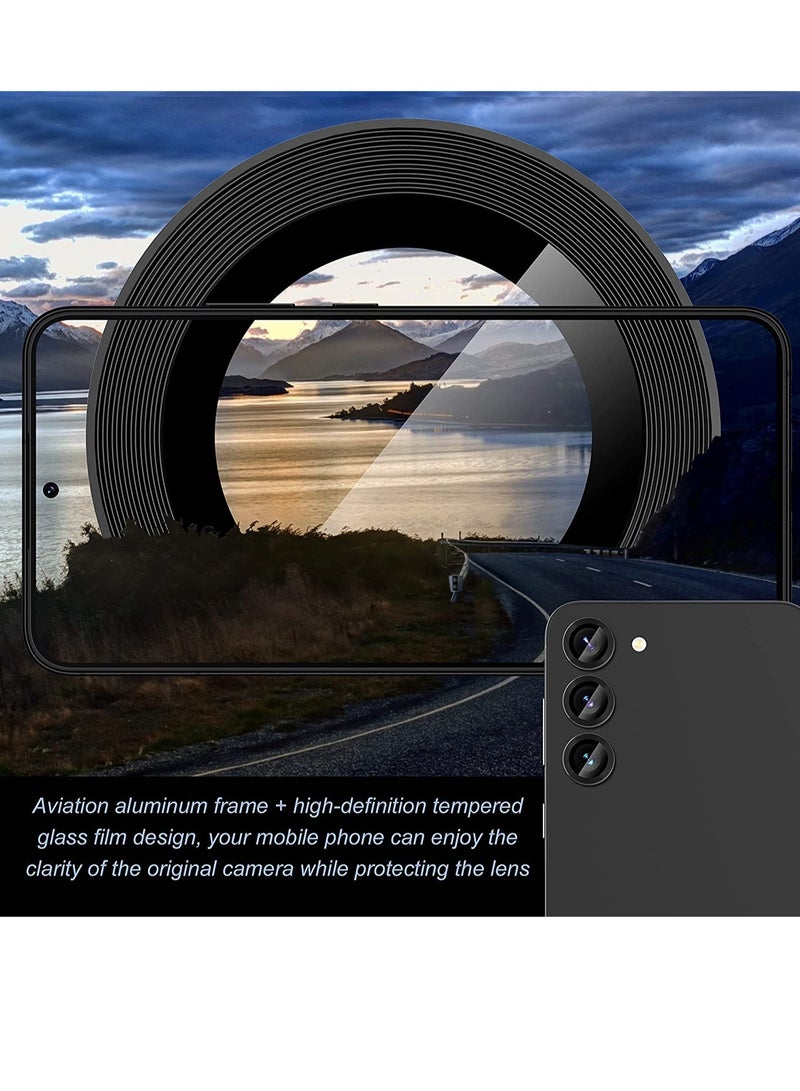ELTRAZONE [3 PCS]  for Samsung Galaxy S23/ S23+ Camera Lens Protector, [Scratch Resistant] [Positioning Installation] Tempered Glass Lens Protector Cover - Image 2