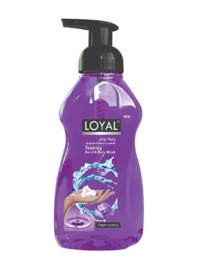 لويال غسول اليدين والجسم الرغوي الأوتوماتيكي من لويال، 500 مل (غموض أرجواني)