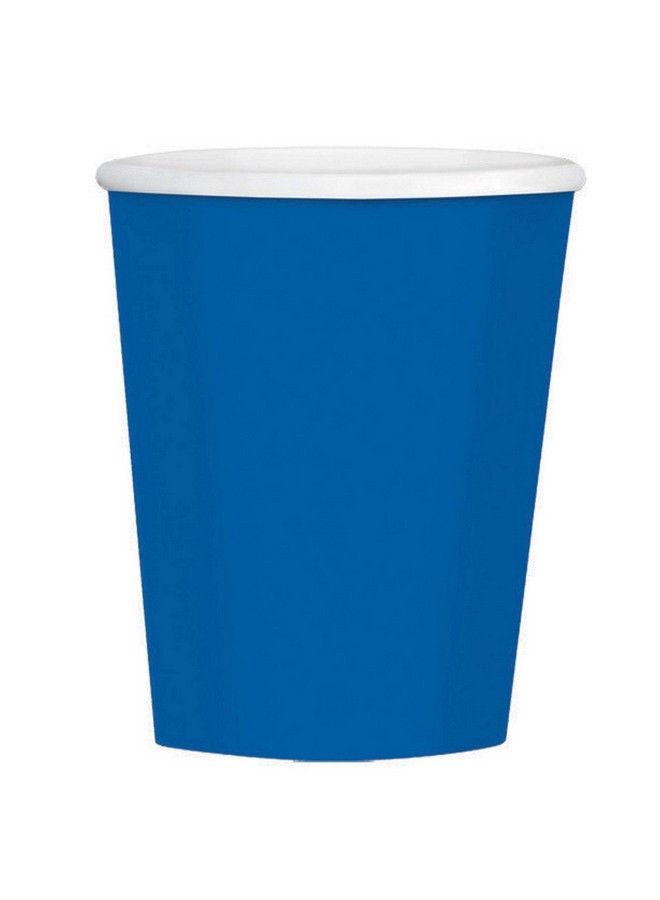 Amscan Big Party Pack Disposable Paper Cups ; 12 Oz. ; Bright Royal Blue ; Pack Of 50 - Image 2
