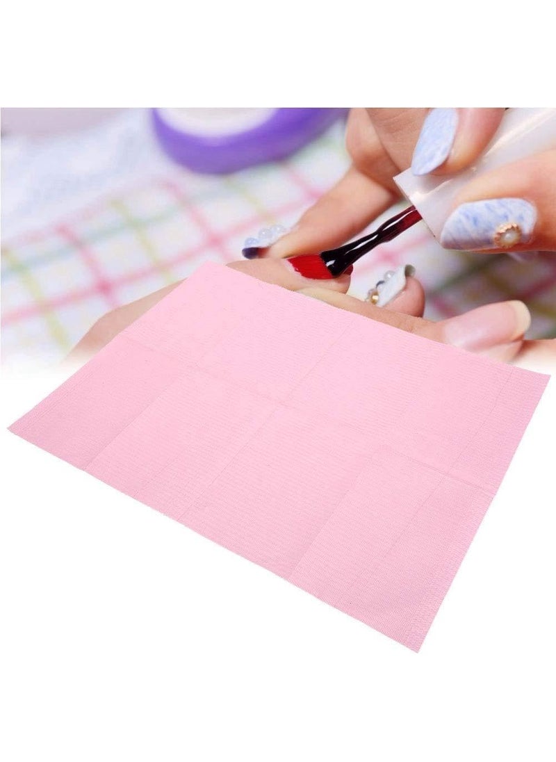 Keenso - Disposable Nail Art Table Mat 125PCS Nail Art Paper Pads Foldable Nail Art Table Cushion Nail Desk Protector Place mats for Nail Polishing - Image 1