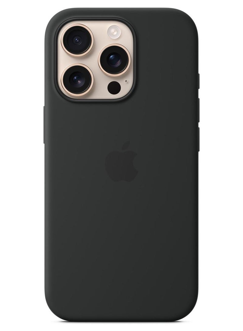 iPhone 16 Pro Silicone Case black,  Shockproof Thin Cover, Resists  Scratches,  Phone Case for iPhone 16 Pro Silicone Case Black - Image 1