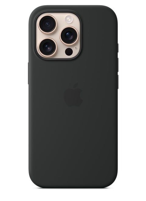 جراب سيليكون لجهاز iPhone 16 Pro باللون الأسود، غطاء رفيع مقاوم للصدمات، مقاوم للخدوش، جراب هاتف لجهاز iPhone 16 Pro من السيليكون باللون الأسود