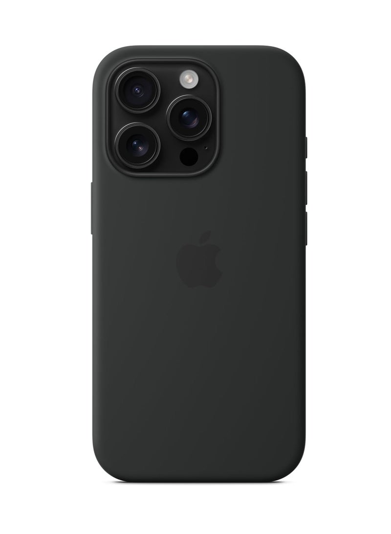iPhone 16 Pro Silicone Case black,  Shockproof Thin Cover, Resists  Scratches,  Phone Case for iPhone 16 Pro Silicone Case Black  - Image 3