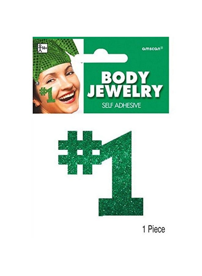 Amscan Self Adhesive Body Jewelry 1 Green - Image 2