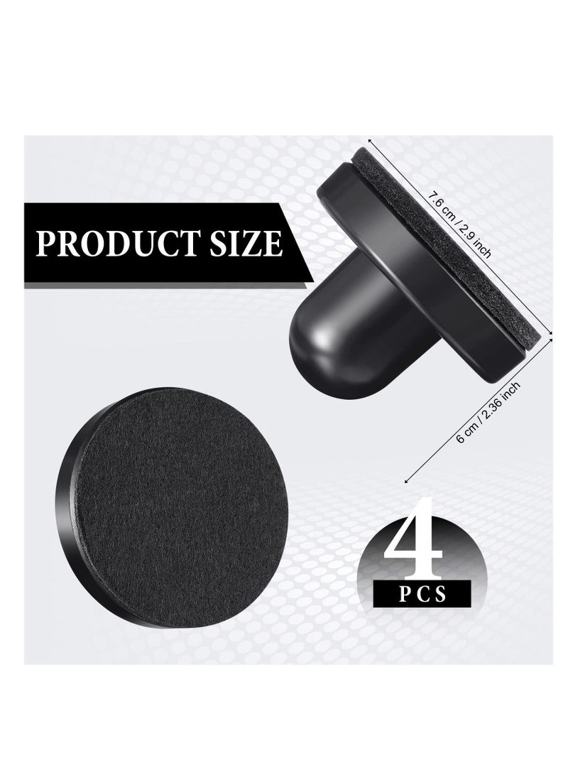 Excefore Rubber Letter Image Stamp Pressure Tool, 4Pcs Press Stamping Brush, Punch Perfect for Imprinting, Embossing Card Making Seal Stamp(Black) - Image 3