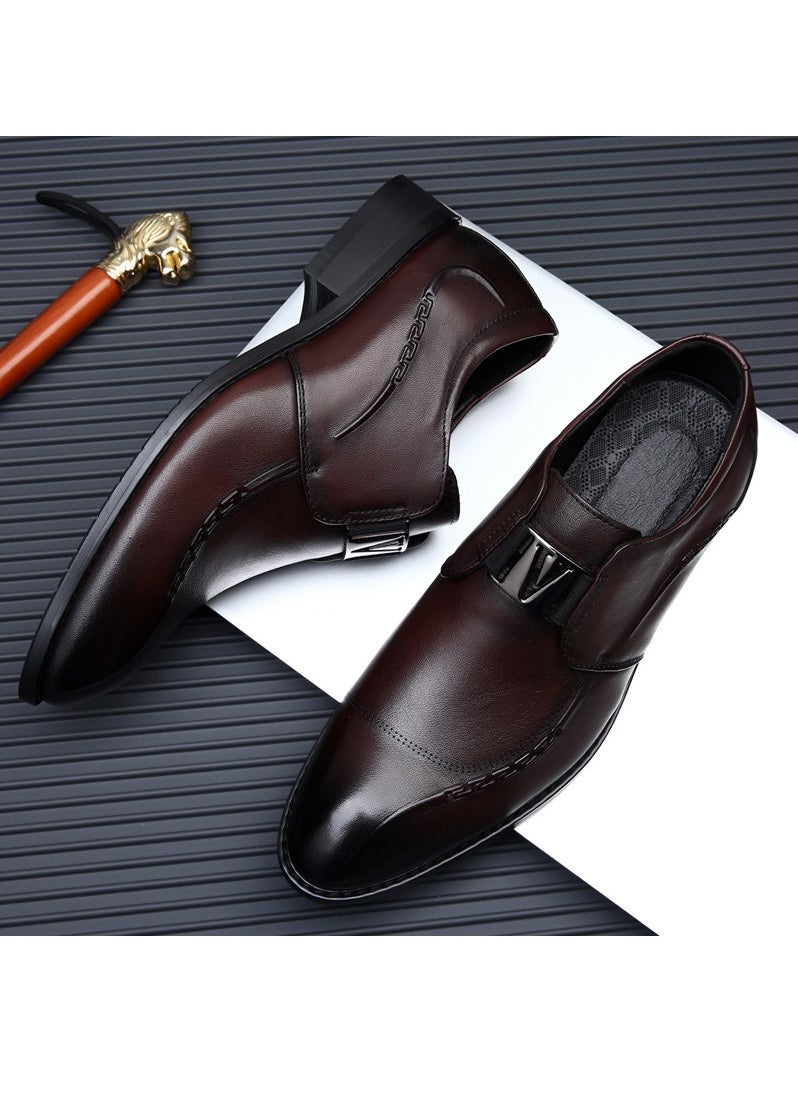 KUYING - New Men's Business Leather Shoes - Image 1