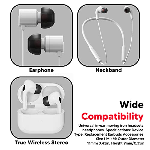 LAPSTER Wireless Bluetooth in Ear Replacement Earpads (Black) - Image 4