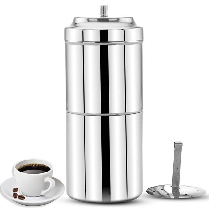 STAINLESS STEEL FILTER COFFEE MAKER BIG SIZE68 CUPS 400 ML