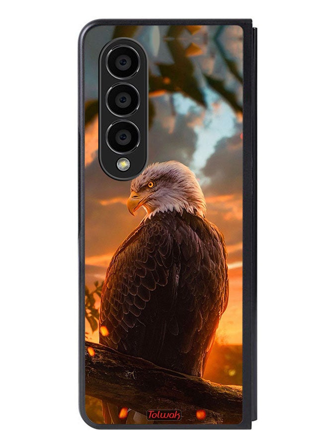 Tolwak Samsung Galaxy Z Fold 4 Protective Case Cover Eagle - Image 1