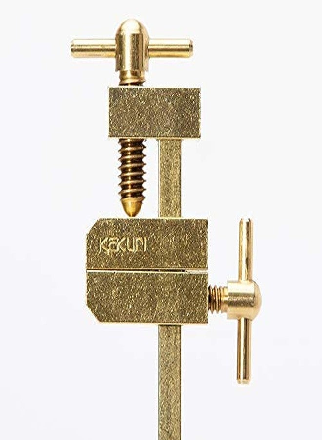 KAKURI Bar Clamps for Woodworking 8-1/4" HATAGANE Japanese Wood Clamps, Metal Parallel Clamps Tool Set 2 Pcs, Brass Gold, Made in JAPAN - Image 4