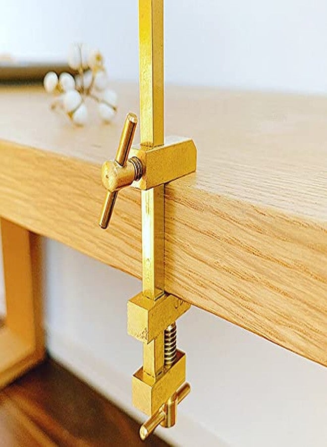 KAKURI Bar Clamps for Woodworking 8-1/4" HATAGANE Japanese Wood Clamps, Metal Parallel Clamps Tool Set 2 Pcs, Brass Gold, Made in JAPAN - Image 5