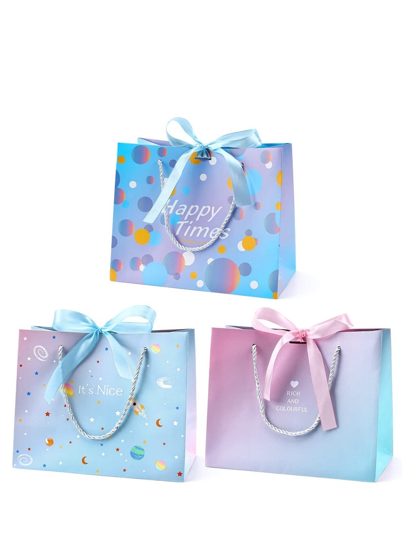 SYOSI Gift Bags with Bow Ribbon Medium Gift Bag-Birthday Gift Bag for Presents Unique Wedding Birthday Party Baby Shower Teacher Gift Bag Men Women Gift Bag - Image 1