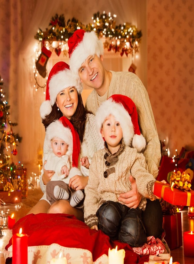 ARAINY Christmas Xmas Holiday Hat for Kids 1PC Red Santa Hat for Party Supplies 2024 Updated Extra Thicken Classic Velvet Fur Toddler for New Year Festival - Image 5