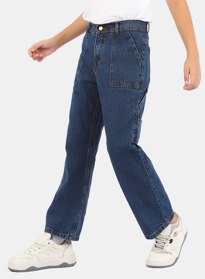 إيجي وير بنطال جينز اولاد أزرق - Image 2