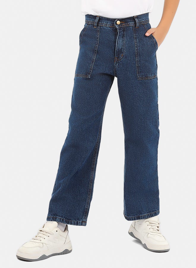 إيجي وير بنطال جينز اولاد أزرق - Image 1