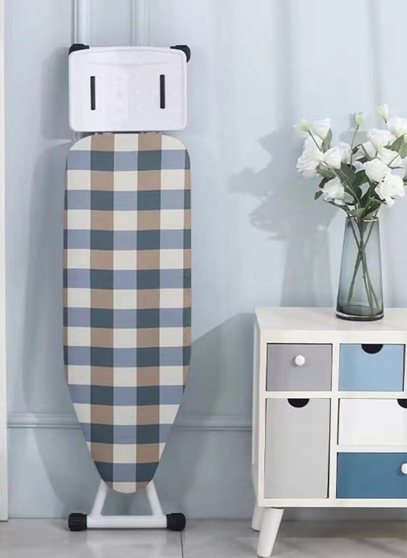 طاولة كي قابلة للطي مع حامل مكواة – ارتفاع قابل للتعديل - Image 1