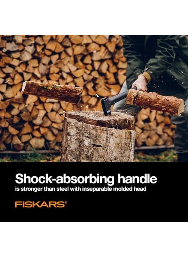 Fiskars X27 Super Splitting Axe Wood Splitter For Medium To Large Size Logs With 36" Shock Absorbing Handle Black  - Image 4