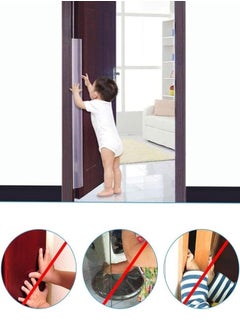 bbet Finger Pinch Door Guard Plastic Door Protector, 2 Pack Door Cover Door Jam Shield Door Hinge Cover for Kids Baby Proofing Child Safety 90 and 180 Degree Door Frames Gates  - Image 2