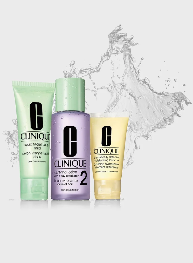 CLINIQUE 3-step Set - Dry To Combination Skin Type 2