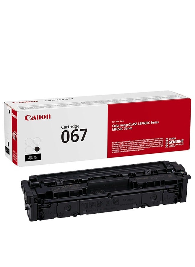 كانون 067 خرطوشة حبر سوداء، متوافقة مع طابعات MF656Cdw و MF654Cdw و MF653Cdw و LBP633Cdw و LBP632Cdw - Image 1