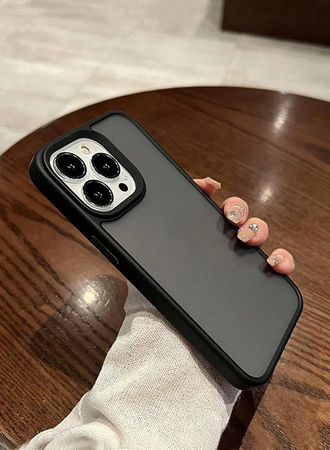 تايك تو غطاء آيفون نصف شفاف بلمسة متجمدة