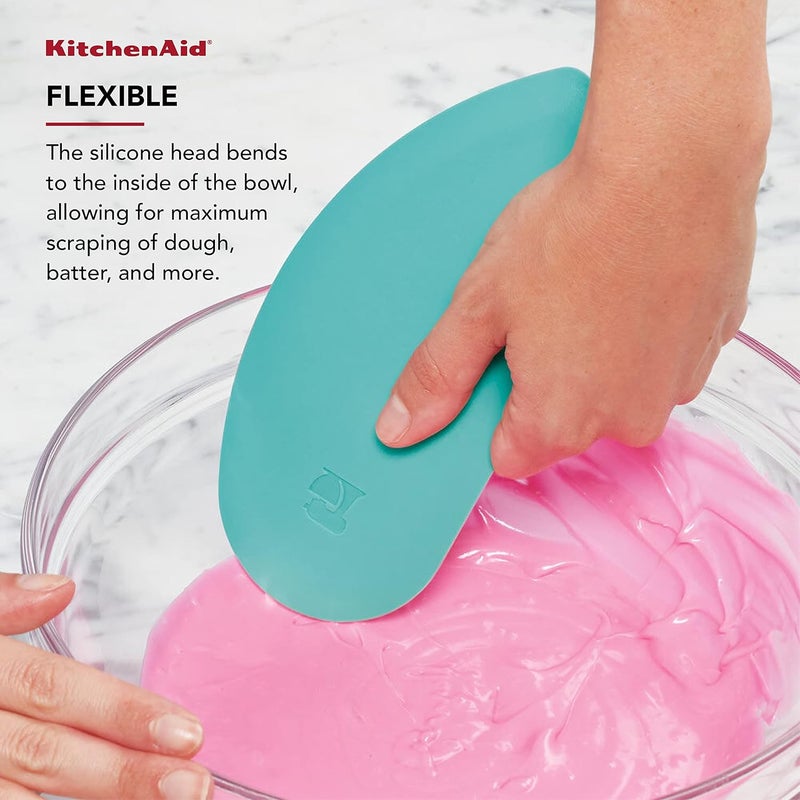 KitchenAid مكشطة وعاء غامور، مجموعة من 2، سماء أكوا ورمادي عاصف - Image 4