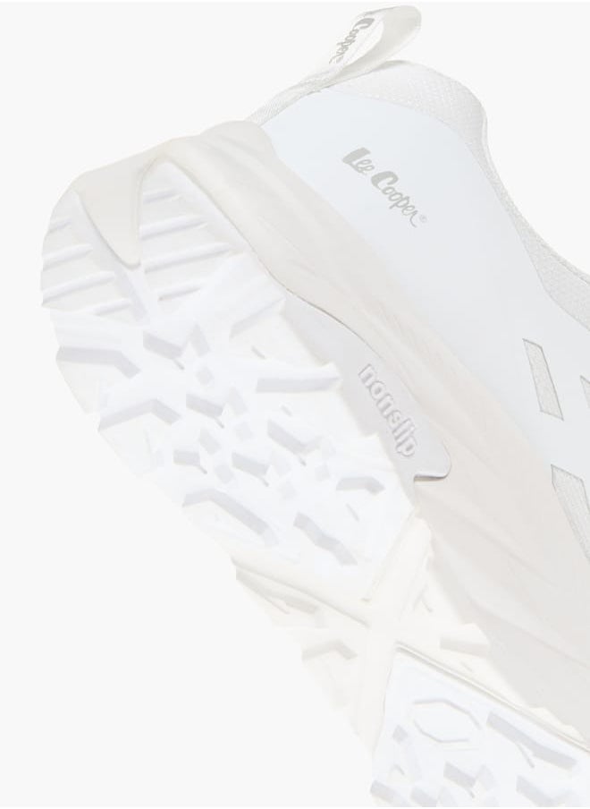 Lee Cooper Mens Panelled Sneakers With Lace-Up Closure  - Image 5