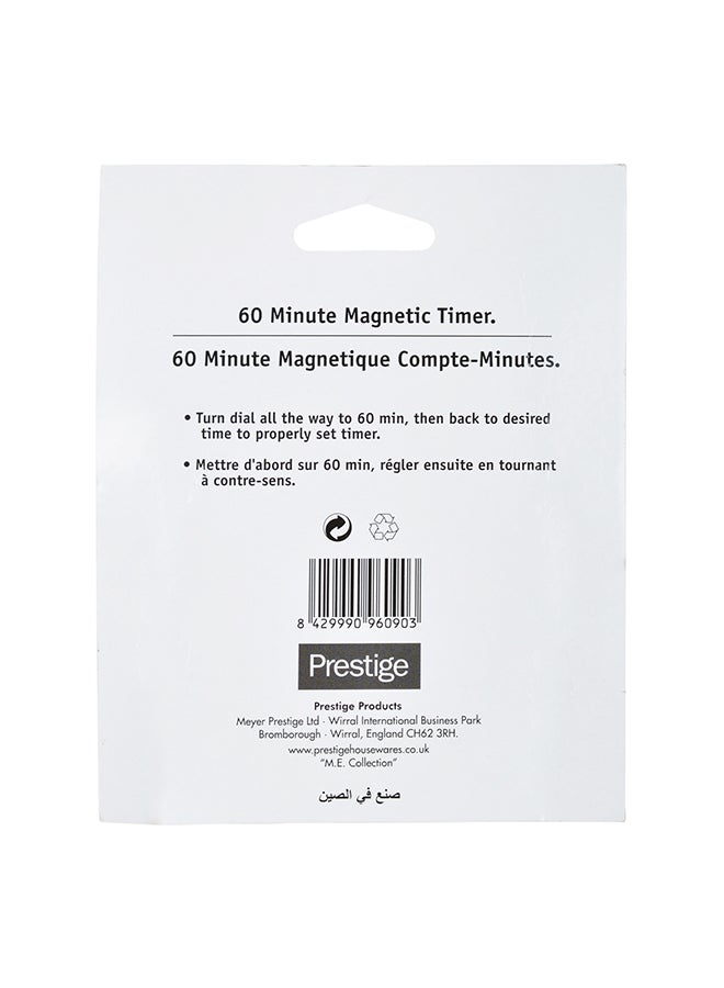Prestige Magnetic Mechanical Timer White 44x118x152mm - Image 4