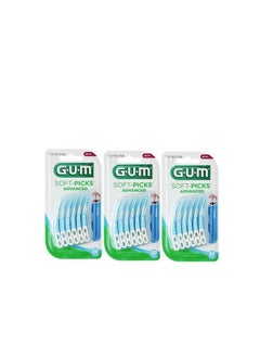 Gum Soft Picks Advanced Small with Flexible Rubber Tips for Gentle Plaque Removal Interdental Cleaners Small Size for Deep Cleaning and Superior Gum Care  - Image 3