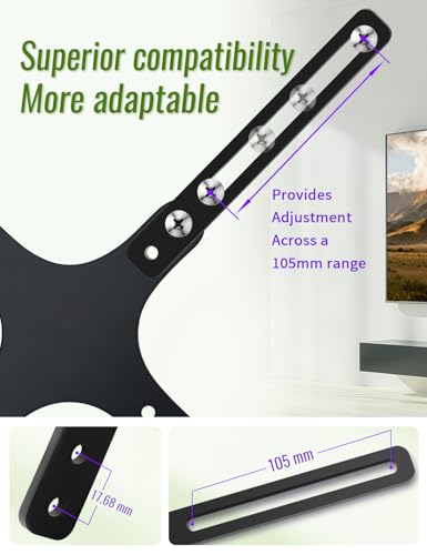 Nosxxus VESA Extension Mount Adapter Kit for Screens 32 to 55 inch LCD LED TV, TV Wall Mount Adapter Bracket Upgrade Mounting Holes up to 400x400mm,Hardware Included - Image 4
