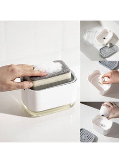 Soap dispenser with sponge and rubber base to prevent slipping tr - pzsku/Z8BBE03BE364A1C972030Z/45/_/1725468098/a2e75934-7386-4731-8db9-8d1d518f1c96