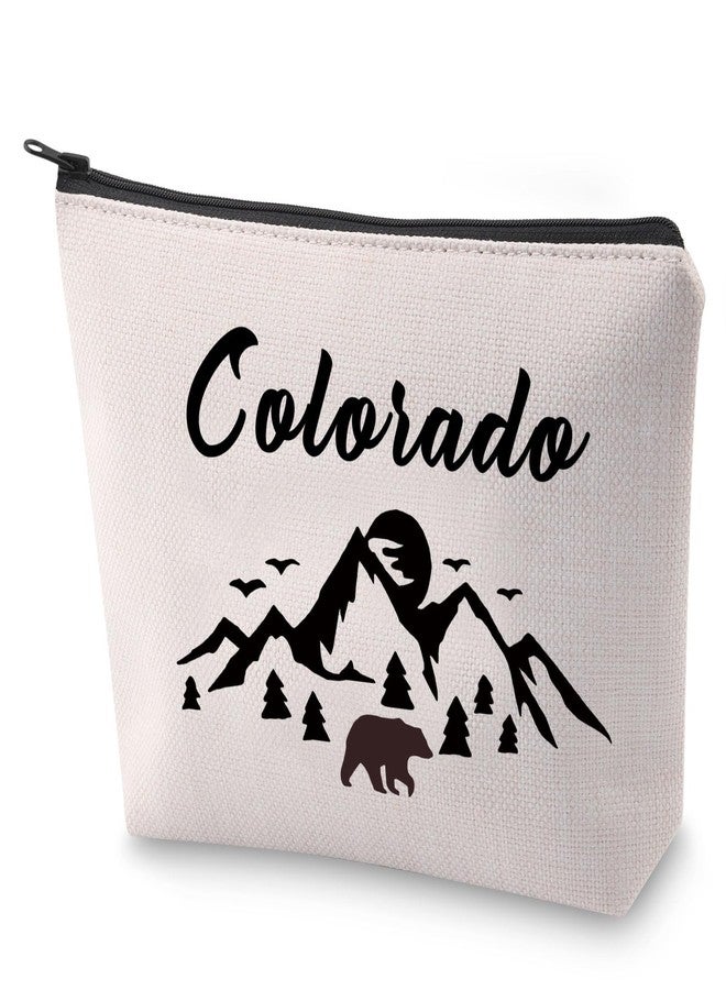 BLUPARK Colorado Souvenir Cosmetic Bag Colorado Lover Gift Colorado Travel Makeup Bag Colorado Mountain Gift (Colorado) - Image 1
