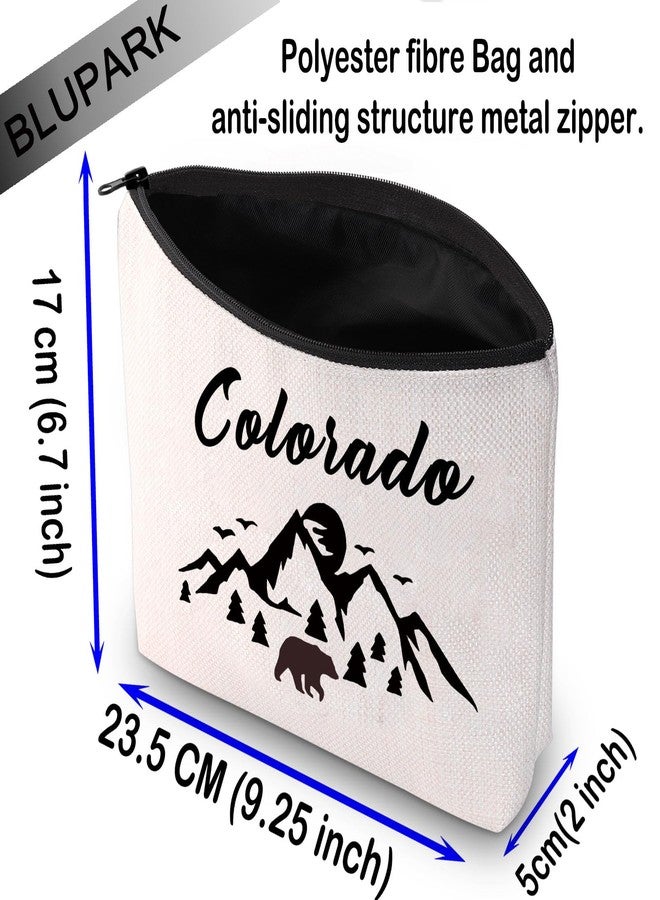BLUPARK Colorado Souvenir Cosmetic Bag Colorado Lover Gift Colorado Travel Makeup Bag Colorado Mountain Gift (Colorado) - Image 2