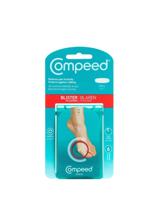 Compeed Advance Blister Care Cushion Bandage For Foot Toe Rubbing Protection, Waterproof Foot Toe Protector Hydrocolloid Bandage - Small, 12 Pc Pack - Image 1
