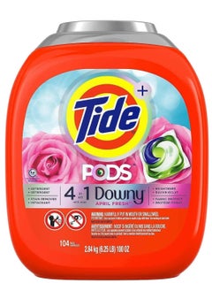 Tide 104-Piece 4-in-1 Laundry Detergent Pods With Downy HE Sensitivity 2.8 Kg  - Image 1