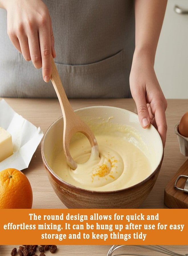 Qulkws 12" Wooden Danish Sourdough Whisks Dough Whisk Bread Whisk Egg and Flour Mixer Whisks Doughs Mixer Traditional Bread Baking Tools and Supplies for Breads Sourdough Pastries Egg Pizza - Image 4
