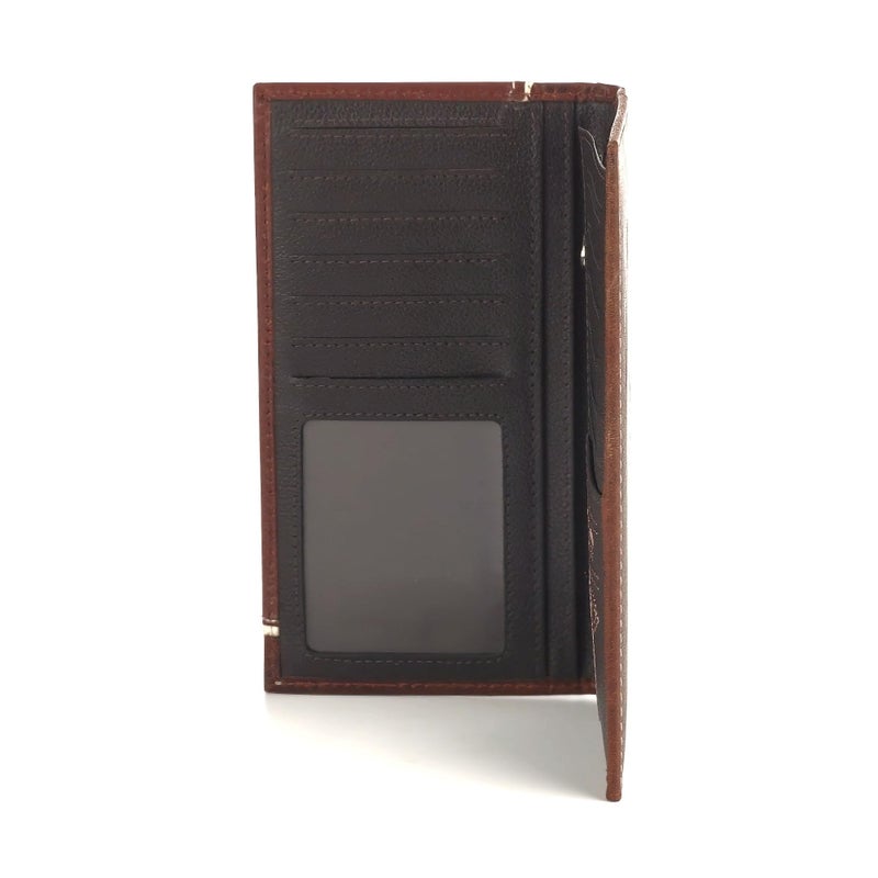 ARIAT Two Tone Shield Rodeo Wallet Tan - Image 3