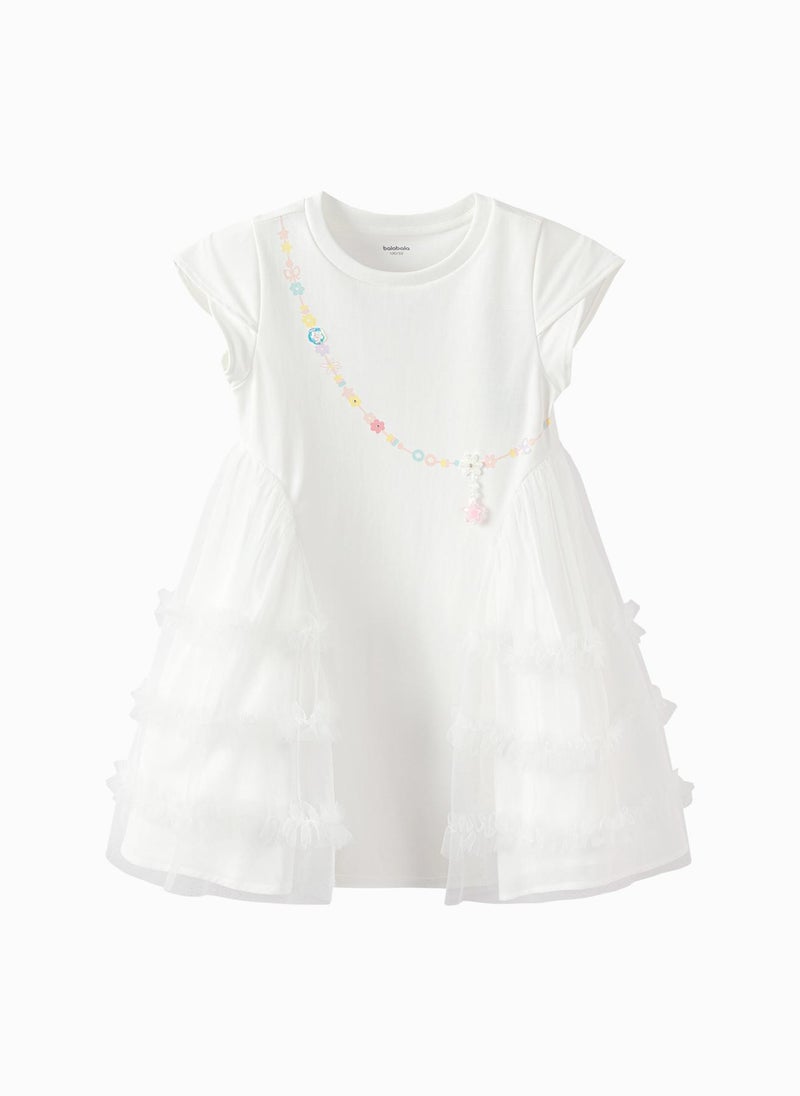 Balabala Toddler Girls Knitted one-piece dress - Image 1