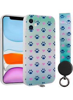 Apple iPhone 11 Compatible Hand Strap Patterned Arte Silicone Case NO10