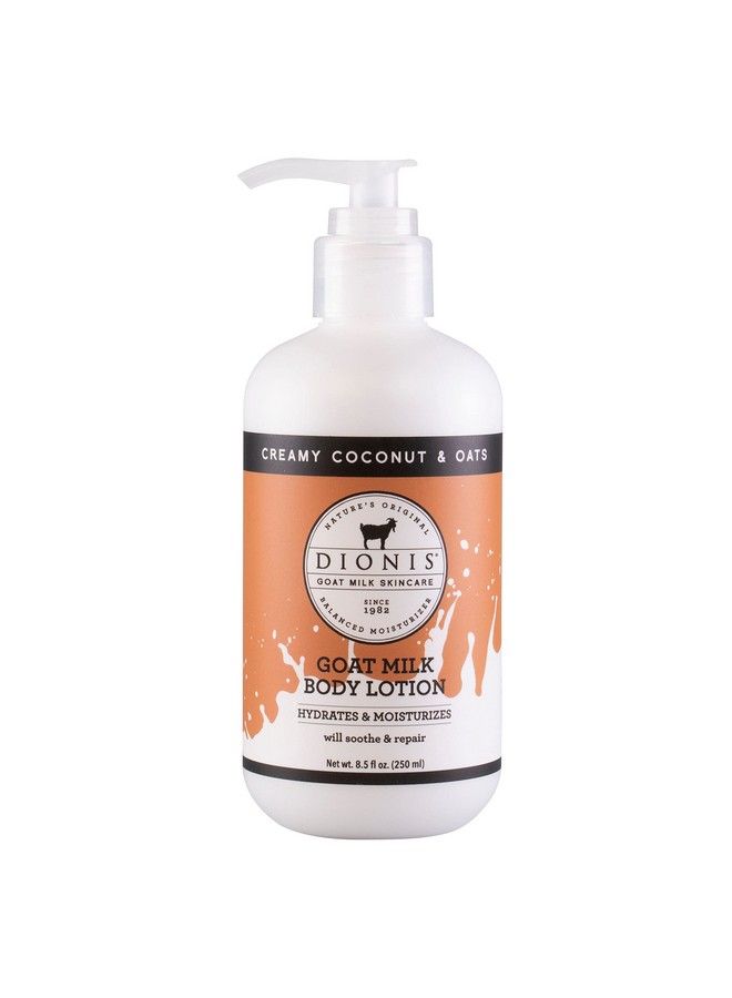 Dionis Goat Milk Skincare Creamy Coconuts & Oats Scented Body Lotion Lotion For Hydrating & Moisturizing Dry Sensitive Skin Made In The Usa Cruelty Free & Paraben Free Body Lotion With Pump8.5Oz - Image 2