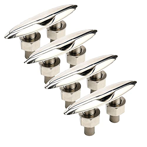 Amarine Made Amarine-made 4 Pack of Stainless Steel 316 Pull Up Cleat - 6-1/2" -M0098S - Image 3