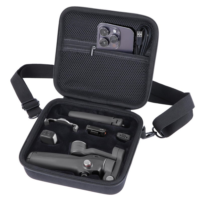 Peyyargo Storage Case Compatible with DJI Osmo Mobile 7P / 7 Gimbal Stabilizer Accessories (Black) - Image 1